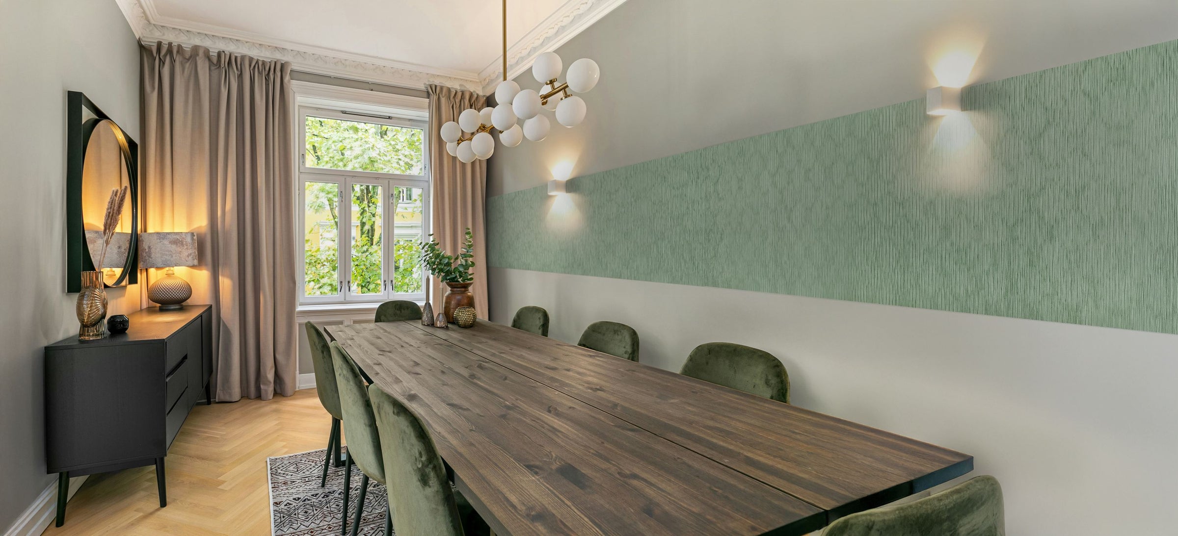 GoDear Design Decorating Fabrics Wallpaper Sage